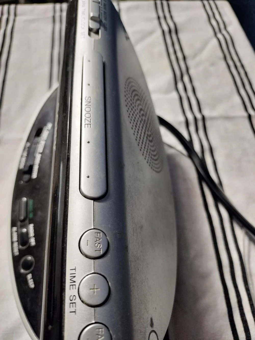 Sony Digital AM/FM Clock Radio - Black and Silver